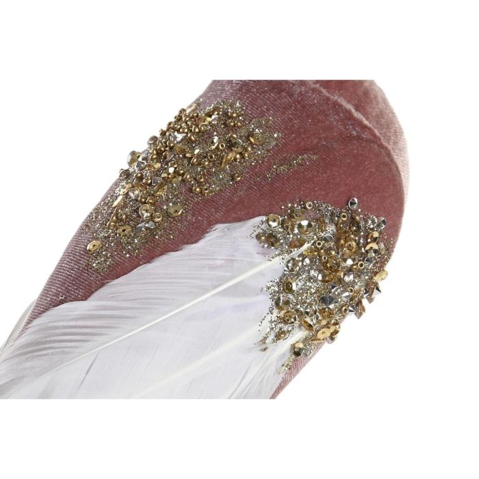 Figura Navidad Alpina DKD Home Decor Rosa Dorado 9 x 46 x 20 cm (2 Unidades) 2 Figura Navidad Alpina DKD Home Decor Rosa Dorado 9 x 46 x 20 cm (2 Unidades) 2