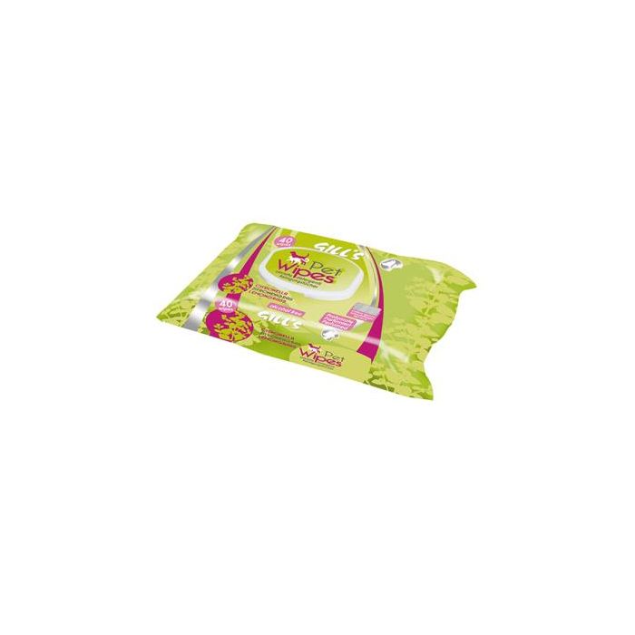 Nayeco Gill'S Toallitas Húmedas XL Aroma Citronela para Perros, Gatos y Cachorros - 40 Unidades Nayeco Gill'S Toallitas Húmedas XL Aroma Citronela para Perros, Gatos y Cachorros - 40 Unidades