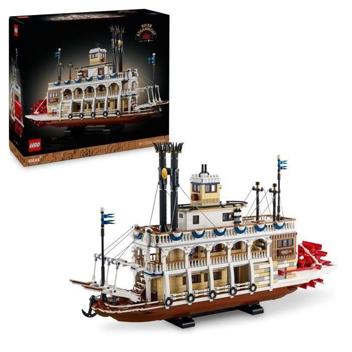 LEGO Ideas 21356 Barco de vapor del río Misisipi Set de construcción para adultos LEGO Ideas 21356 Barco de vapor del río Misisipi Set de construcción para adultos