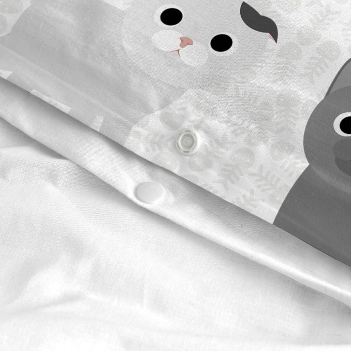 Juego de funda nórdica HappyFriday Mr Fox Cats Multicolor Cuna de Bebé 2 Piezas 1 Juego de funda nórdica HappyFriday Mr Fox Cats Multicolor Cuna de Bebé 2 Piezas 1