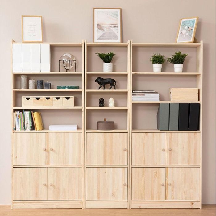 Astigarraga Puerta Gala para Estanterías 45 x 35.5 cm, Madera Natural, Incluye Tirador 6