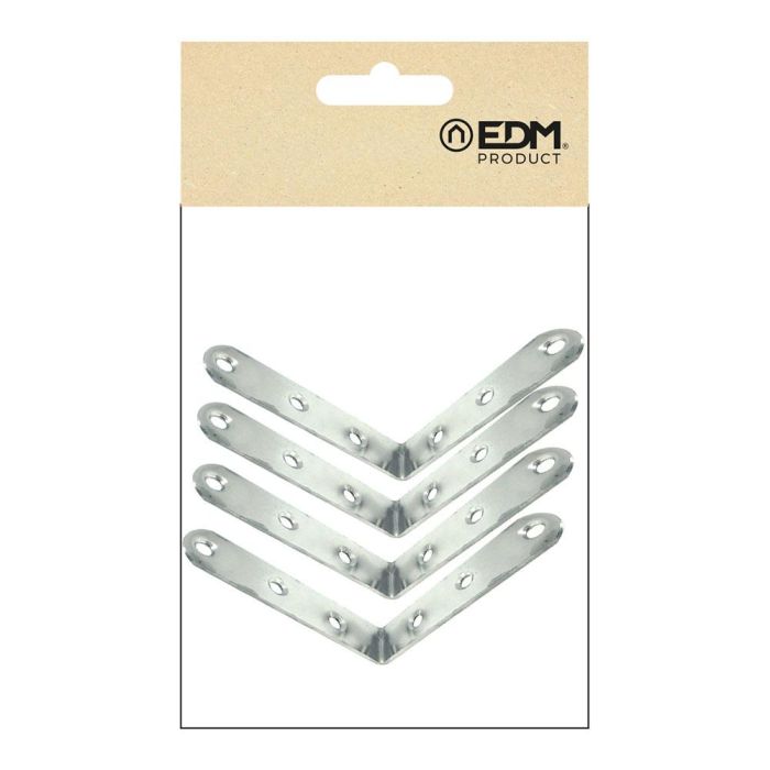 Edm Ángulo Refuerzo An24, Acero Inoxidable, 100x100x19 mm, Incluye Tornillería, 4 Unidades 2 Edm Ángulo Refuerzo An24, Acero Inoxidable, 100x100x19 mm, Incluye Tornillería, 4 Unidades 2