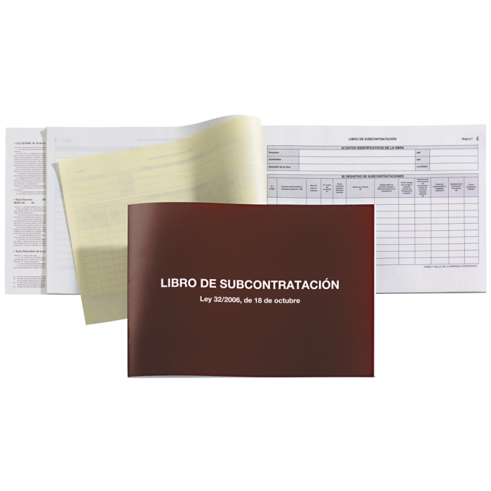 Miquelrius Libro Subcontratación Folio Natural Juego de 10 Hojas Autocopiantes 30 Hojas 70 g/m² 1