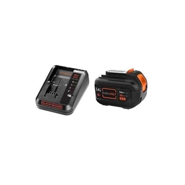 Negro+2 AH Charger Decker para batería de litio 18V BDC2A-QW 1 Negro+2 AH Charger Decker para batería de litio 18V BDC2A-QW 1
