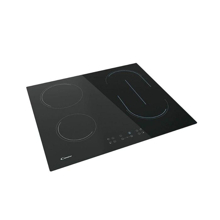 Candy CH64CCB Placa Vitrocerámica 4 Zonas 6500W 56x49 cm Cristal Negro Controles Frontales Seguridad Infantil Bordes Rectos 1 Candy CH64CCB Placa Vitrocerámica 4 Zonas 6500W 56x49 cm Cristal Negro Controles Frontales Seguridad Infantil Bordes Rectos 1