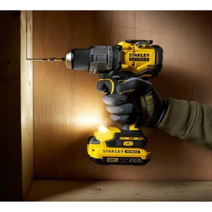 Stanley Fatmax SFMCD725D2K-QW Taladro de Impacto 18V con Par de 80 Nm y Velocidad de 0-500/2000 rpm 4