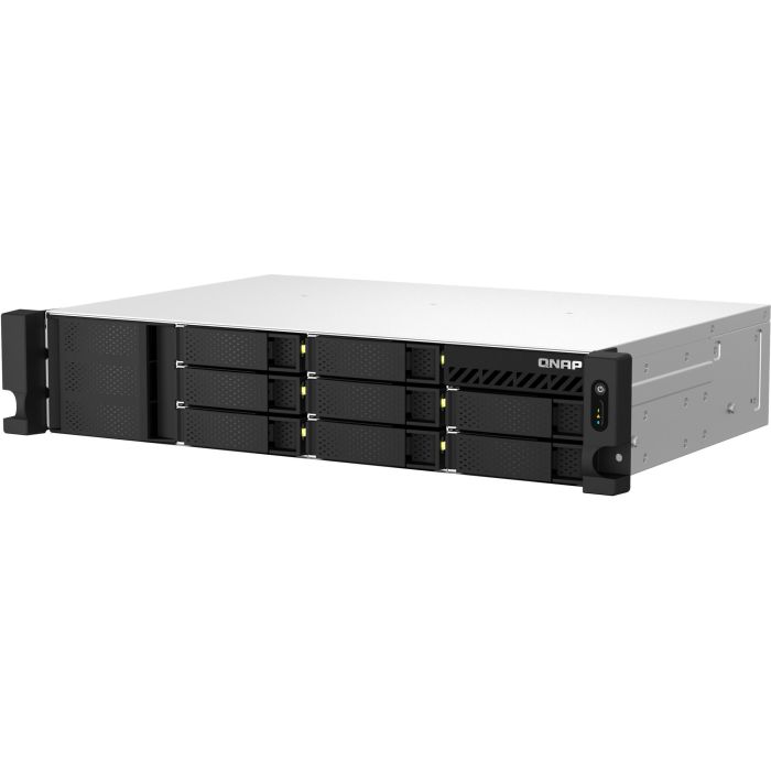 QNAP TS-873AU-RP Bastidor (2U) Gris - NAS con procesador AMD, 64GB RAM, 8 bahías 3.5" 4