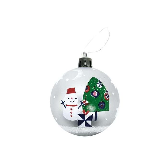 Bolas navidad 8cm pack 6 plata peppa pig "cosy corner" 4 Bolas navidad 8cm pack 6 plata peppa pig "cosy corner" 4