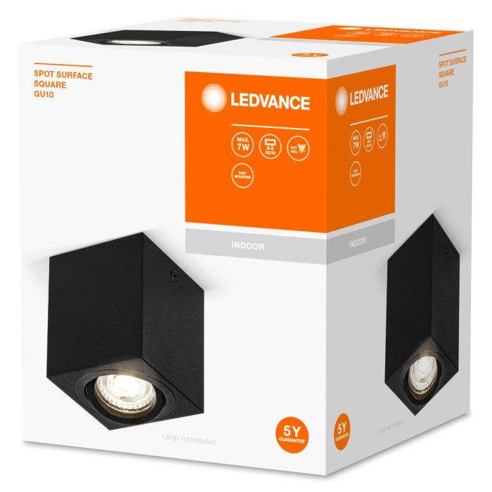 Ledvance LVE-4058075758681 Foco Luminaria de Superficie GU10 IP20 Metal Giratorio Diseño Elegante para Salón Dormitorio Cocina Oficina 1 Ledvance LVE-4058075758681 Foco Luminaria de Superficie GU10 IP20 Metal Giratorio Diseño Elegante para Salón Dormitorio Cocina Oficina 1