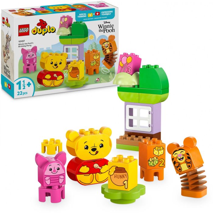 LEGO DUPLO 10457 Fiesta Cumpleaños Winnie Pooh, Tigger, Piglet - Set de Construcción Juguete Educativo Bebés +18 Meses 2