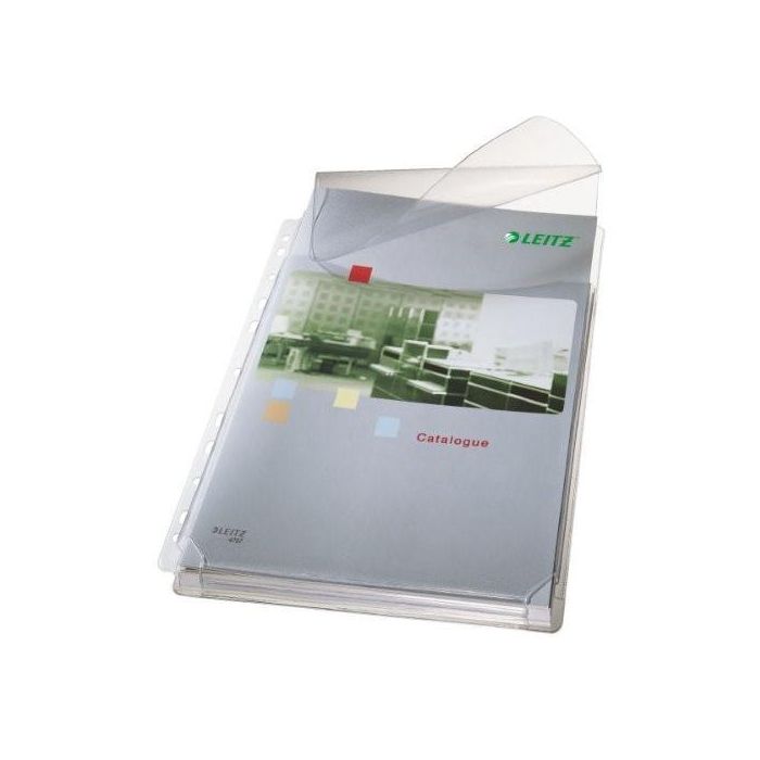 Esselte Funda Multitaladro DIN A4 PVC 170mc con Fuelle y Solapa Superior, 11 Taladros, Cristal, Capacidad 200 Hojas, 5 Unidades Esselte Funda Multitaladro DIN A4 PVC 170mc con Fuelle y Solapa Superior, 11 Taladros, Cristal, Capacidad 200 Hojas, 5 Unidades