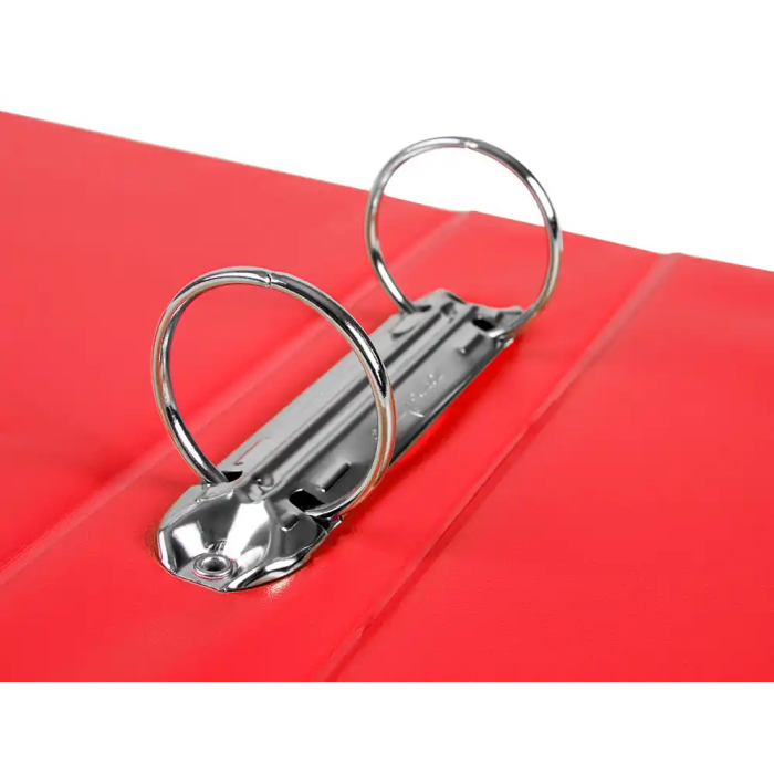Liderpapel Carpeta de 2 anillas 40 mm A5 Cartón Forrado PVC Rojo 4