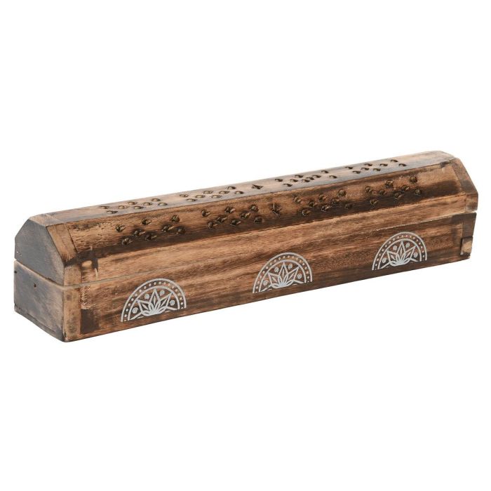 Soporte Home ESPRIT Madera de mango Mandala Indio 31 x 6 x 6,5 cm Incienso (6 Unidades) (10 Unidades) 3