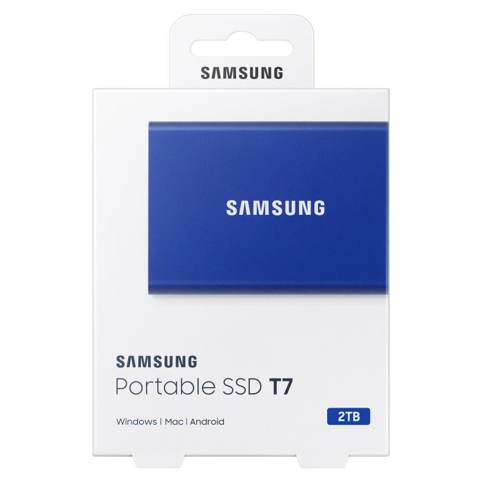 Samsung Portable SSD T7 2TB USB 3.2 Gen 2 Azul 1050 MB/s SSD 9