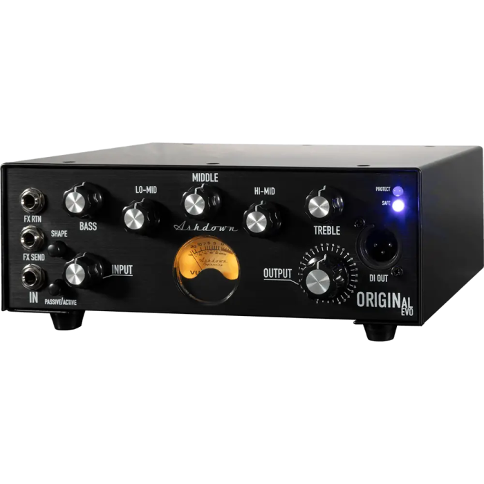Ashdown EVO Cabezal Amplificador Bajo Transistor 300W Ecualizador 5 Bandas Bucle Efectos Salida Auriculares DI XLR Negro 2