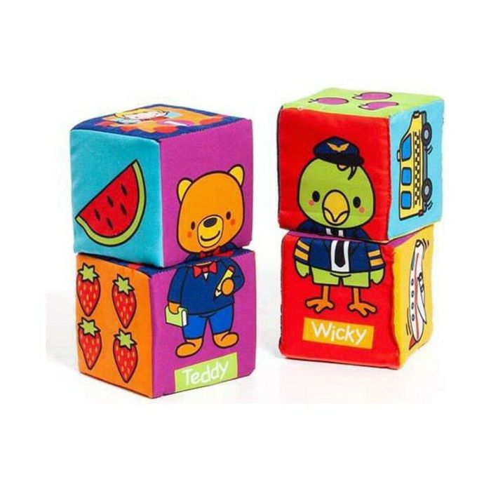 Molto Bolsa Cubos Aprendizaje de Tela 6 Piezas 4 Molto Bolsa Cubos Aprendizaje de Tela 6 Piezas 4