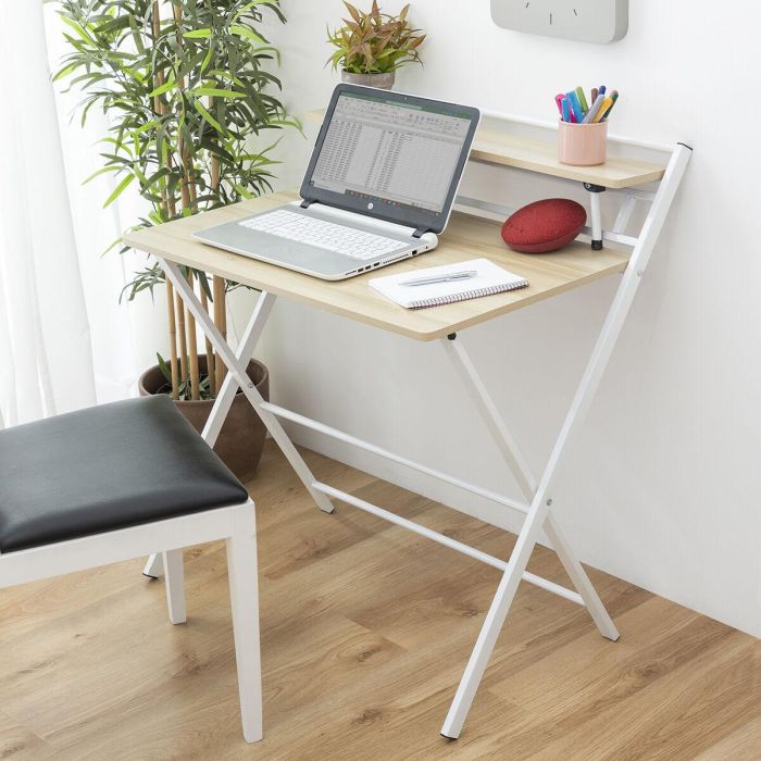 Escritorio Plegable con Estante Tablezy InnovaGoods 10 Escritorio Plegable con Estante Tablezy InnovaGoods 10