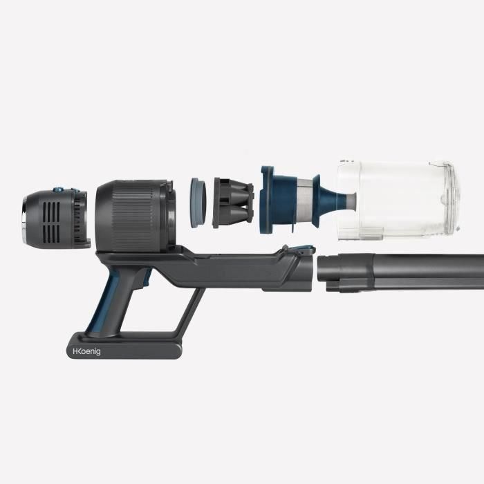 Hkoenig PowerFlex+ UPX26 - 2 en 1 Wireless 220W Broom Aspiradora - Plegable - Autónomo hasta 40 min - Luz - 3 potencias 1 Hkoenig PowerFlex+ UPX26 - 2 en 1 Wireless 220W Broom Aspiradora - Plegable - Autónomo hasta 40 min - Luz - 3 potencias 1