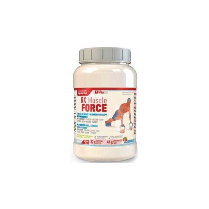Rx Muscle Force Proteína y Ganador de Masa, Fresa Natural, 1800g, Desarrollo Muscular, Fuerza y Resistencia