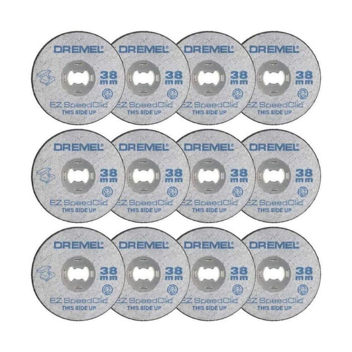 Dremel EZ Speedclic Discos Metálicos 12uds Ø38mm para Corte Rápido 4