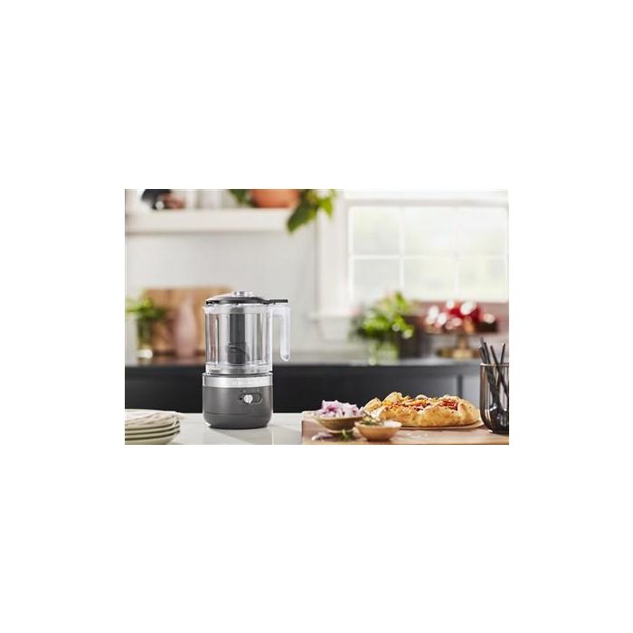Kitchenaid 5KFCB519 EDG Picadora de Alimentos Inalámbrica Gris Marengo con Batería de 12V y Bol de 1.18L 9