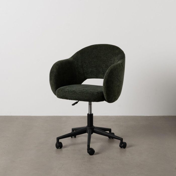 Silla de Oficina Negro Verde 56 x 56 x 85 cm 10