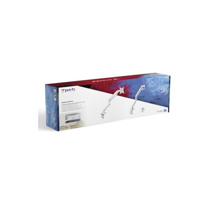 Soporte de Mesa para Monitor TooQ DB4032TNR-W/ Giratorio/ Inclinable/ hasta 9kg 4 Soporte de Mesa para Monitor TooQ DB4032TNR-W/ Giratorio/ Inclinable/ hasta 9kg 4