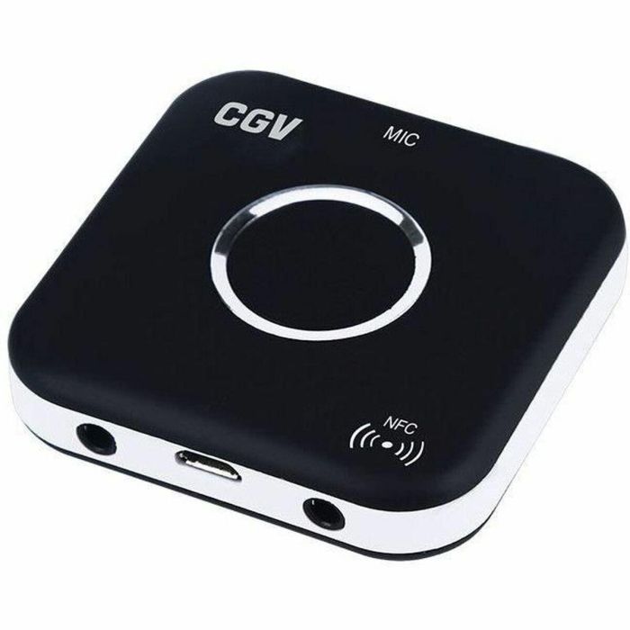 CGV 50903 MyBTplayer 1.0 Receptor Bluetooth con Kit Manos Libres y NFC, 2 Salidas Jack 3.5 mm, Negro