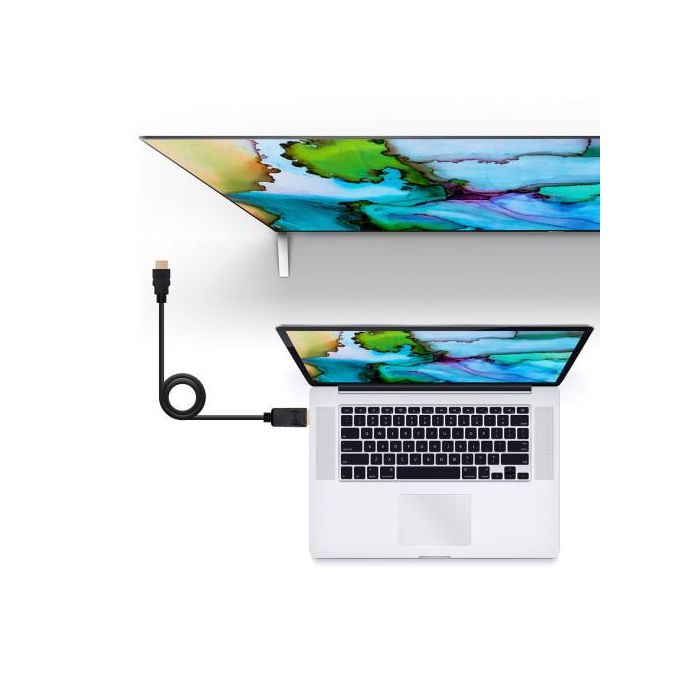 Nano Cable 10.15.4300 Cable Conversor DisplayPort Macho a HDMI Macho, Negro, 50cm, Soporta 4K x 2K 3