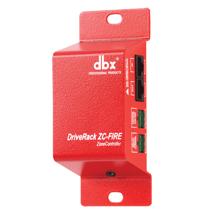 DBX Interfaz de Seguridad Contra Incendios Zonepro DBX Controladores de Zona para DriveRack y ZonePRO