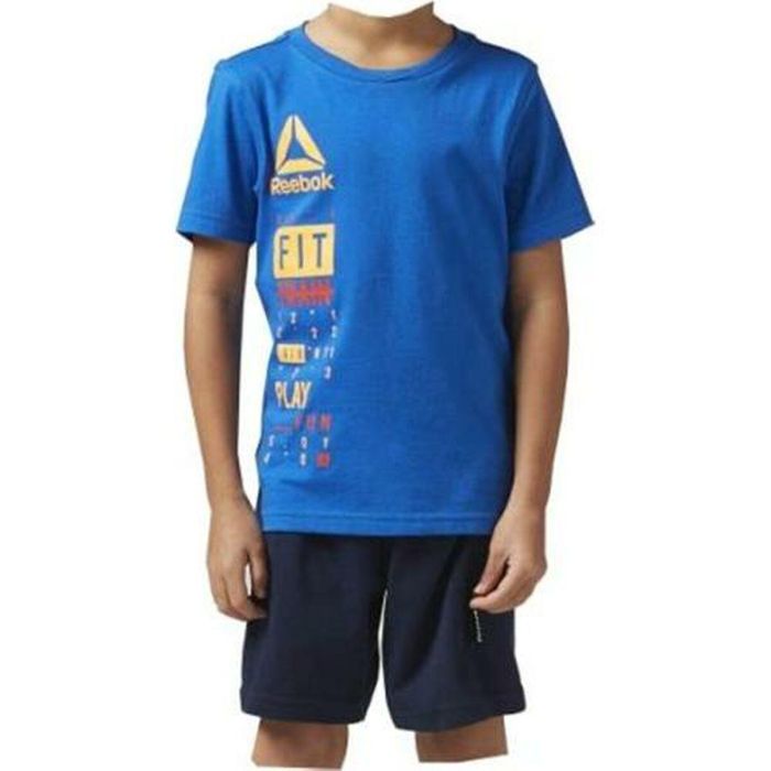 Conjunto Deportivo para Niños Reebok BK4380 Azul 1 Conjunto Deportivo para Niños Reebok BK4380 Azul 1