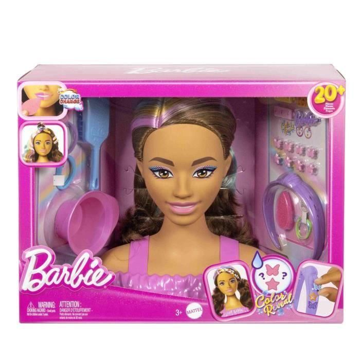 Barbie MATJFG82 Cabeza de Peinado Marrón 1