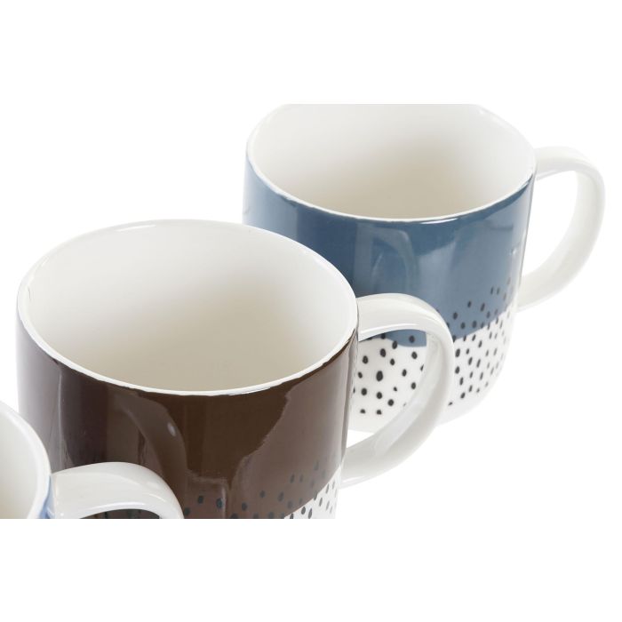 DKD Home Decor Mug Urban, Juego 12 Unidades, 360ml, Porcelana New Bone, Surtido Colores Verde Azul Marrón Blanco, L9xAn12xAl9cm, Apto Microondas y Lavavajillas 2 DKD Home Decor Mug Urban, Juego 12 Unidades, 360ml, Porcelana New Bone, Surtido Colores Verde Azul Marrón Blanco, L9xAn12xAl9cm, Apto Microondas y Lavavajillas 2