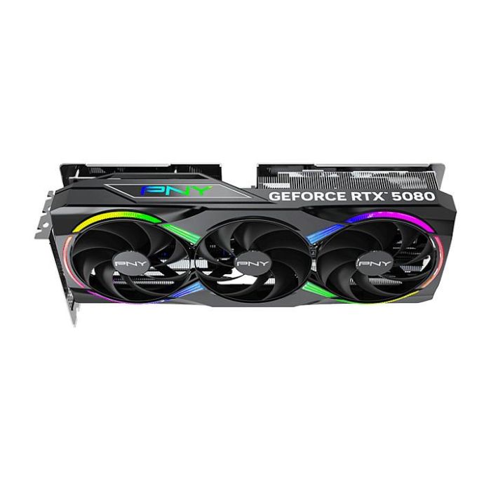 PNY GeForce RTX 5080 16GB GDDR7 3Fan ARGB OC Tarjeta Gráfica PNY GeForce RTX 5080 16GB GDDR7 3Fan ARGB OC Tarjeta Gráfica