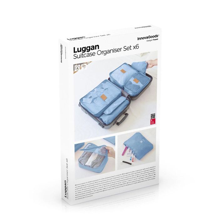 Set de Bolsas Organizadoras para Maletas Luggan InnovaGoods 6 Piezas 1 Set de Bolsas Organizadoras para Maletas Luggan InnovaGoods 6 Piezas 1