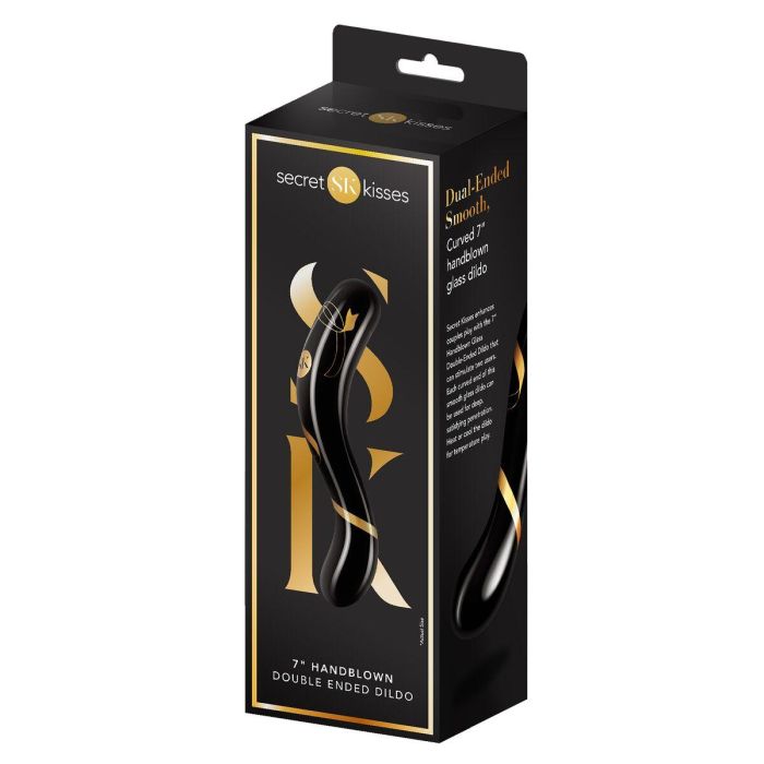 Consolador de Doble Penetración Secret Kisses Negro 1