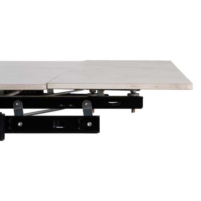 Mesa Extensible Blanco-Negro 170 X 90 X 76 cm