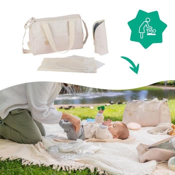 Bolso cambiador Badabulle Pocketstyle - Cambiador, Funda aislante, Funda, Accesorios para cochecito incluidos, Crema 4 Bolso cambiador Badabulle Pocketstyle - Cambiador, Funda aislante, Funda, Accesorios para cochecito incluidos, Crema 4
