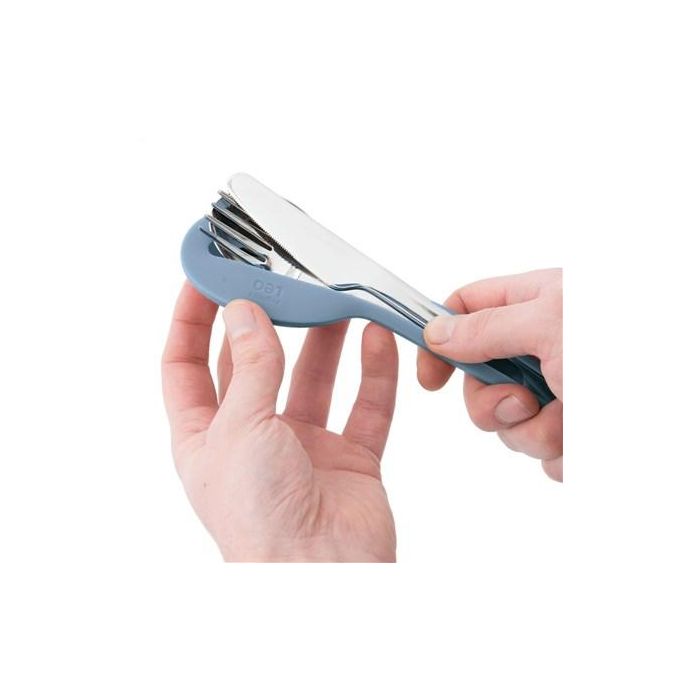 Berghoff 3950235 Recipiente Dual con Cubertería de 3 Piezas y Funda de Silicona 1 Berghoff 3950235 Recipiente Dual con Cubertería de 3 Piezas y Funda de Silicona 1