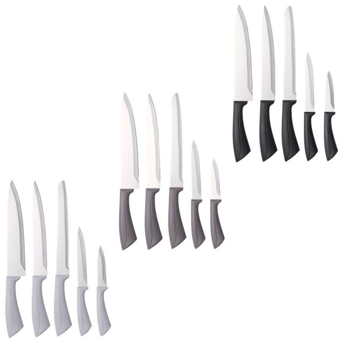 Day Juego De 5 Cuchillos Chef, Pan, Cocina, Vegetales Y Hierbas con Hoja De Acero Inoxidable Y Mango De Plástico 2