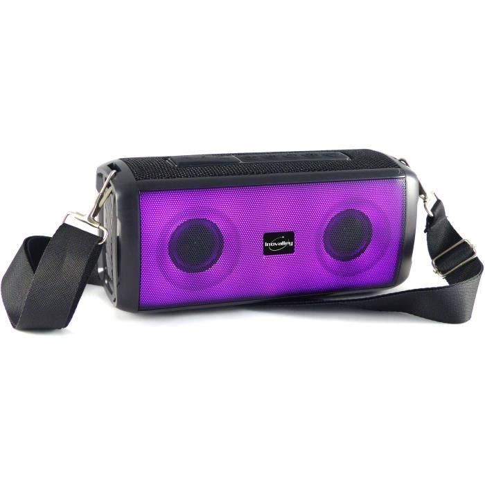 Altavoz luminoso bluetooth - INOVALLEY - HP345-B - 10W - LEDs - Bluetooth V5.3 - Micro - TWS - FM - USB 2.0 - micro SD - AUX-IN 1 Altavoz luminoso bluetooth - INOVALLEY - HP345-B - 10W - LEDs - Bluetooth V5.3 - Micro - TWS - FM - USB 2.0 - micro SD - AUX-IN 1
