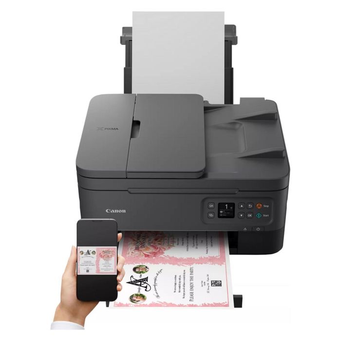Canon PIXMA TS7450i Impresora Multifunción 3 en 1 Inyección de Tinta Color WiFi Duplex ADF A4 Negro 2