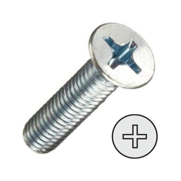 Tornillo Rosca Metal Cabeza Plana Din 965 Zincado Metrica M-4 Largo 40Mm Ucafix (500 Unidades) Tornillo Rosca Metal Cabeza Plana Din 965 Zincado Metrica M-4 Largo 40Mm Ucafix (500 Unidades)