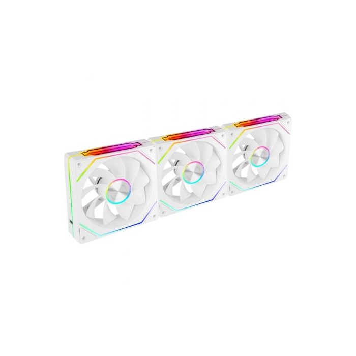 Pack 3 Ventiladores Invertidos Mars Gaming MF-LINKFINITYKIT2R/ 12cm/ ARGB/ Blancos 1