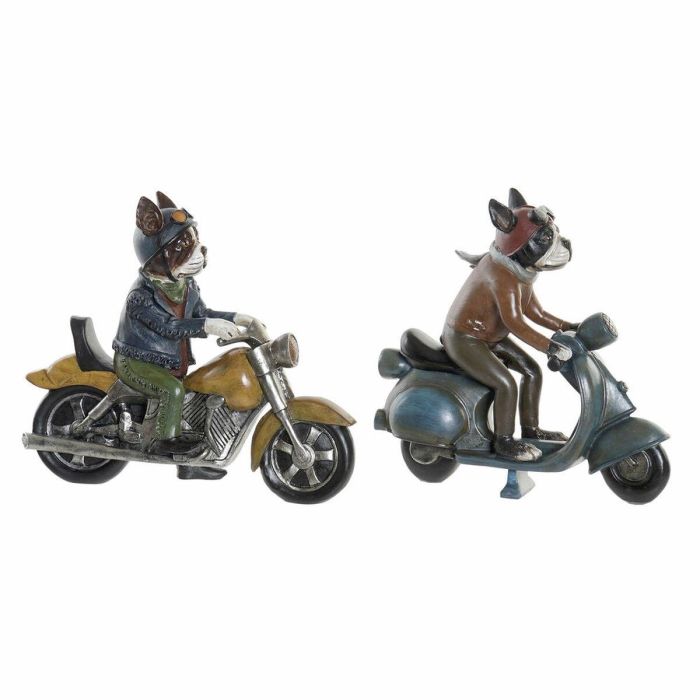 DKD Home Decor Figura Vintage Decoración de Resina, Diseño Surtido Perro Moto, Colores Variados, 10x24x27 cm Pack 2 Unidades DKD Home Decor Figura Vintage Decoración de Resina, Diseño Surtido Perro Moto, Colores Variados, 10x24x27 cm Pack 2 Unidades