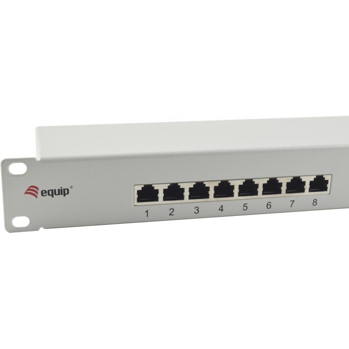 Equip Patchpanel 16x RJ45 Cat6 19" FTP 1HE ISO/IEC hellgrau 1 Equip Patchpanel 16x RJ45 Cat6 19" FTP 1HE ISO/IEC hellgrau 1