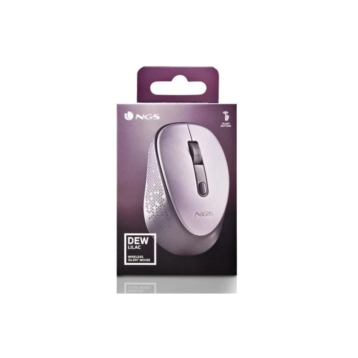 NGS Ratón Inalámbrico Dew Lilac 2.4GHz 800/1600 DPI Óptico Lila Silencioso Plug and Play 4 NGS Ratón Inalámbrico Dew Lilac 2.4GHz 800/1600 DPI Óptico Lila Silencioso Plug and Play 4