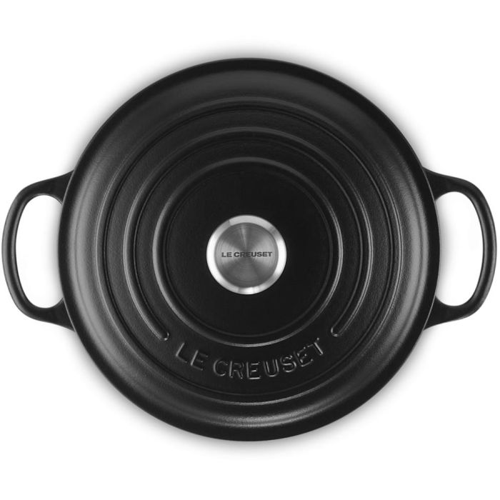 Le Creuset Signature Bräter rund 22 cm schwarz 3 Le Creuset Signature Bräter rund 22 cm schwarz 3