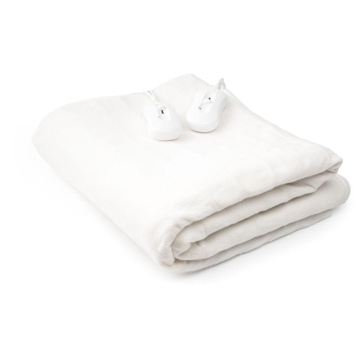 Calientacamas Eléctrico Doble Blewarm InnovaGoods 60+60 W 140 x 160 cm Blanco 3