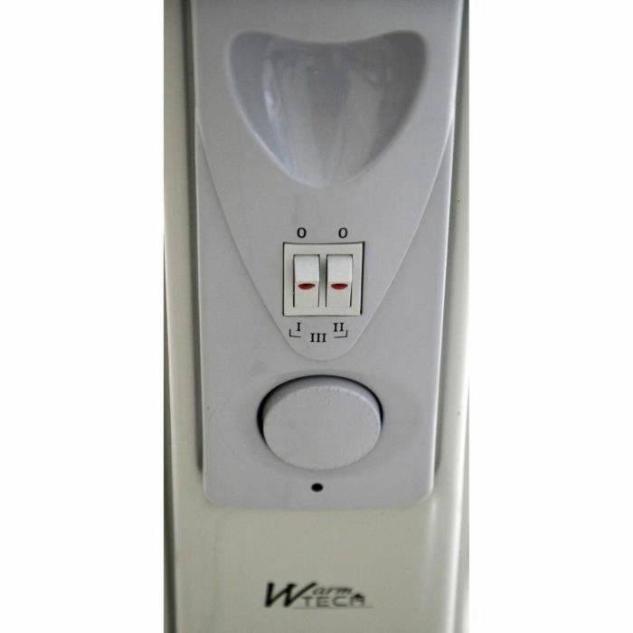 Warm Tech WAR5411074178062 Radiador eléctrico de aceite 2500W para hasta 40m3 - Gris 240V 2 Warm Tech WAR5411074178062 Radiador eléctrico de aceite 2500W para hasta 40m3 - Gris 240V 2
